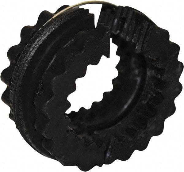 TB Wood's - 10 Two Piece Flexible Coupling Sleeve - 7-1/16" OD, 3-7/16" OAL, Neoprene, Order 2 Hubs with Same OD & 1 Insert for Complete Coupling - Americas Industrial Supply