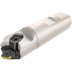 Iscar - Multimaster 0.984" Stepped Shank Milling Tip Insert Holder & Shank - 0.941" Neck Diam, T15 Neck Thread, 5.315" OAL, Steel MM S-A Tool Holder - Americas Industrial Supply