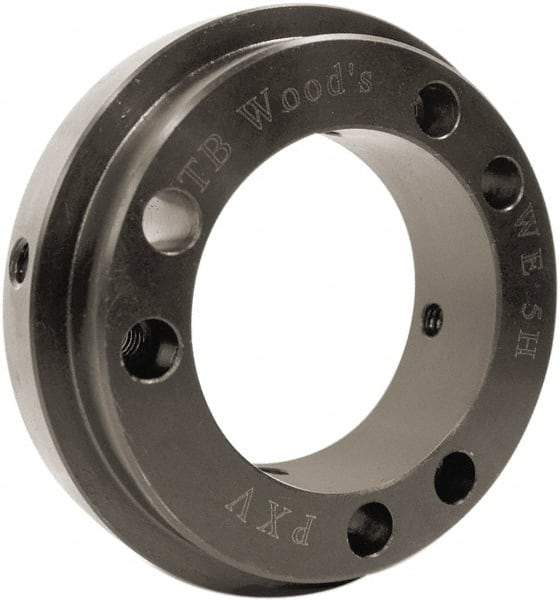 TB Wood's - 6.63" Hub, WE40 Flexible Bushed Coupling Hub - 6.63" OD, 1-3/4" OAL, Steel, Order 2 Hubs with Same OD & 1 Insert for Complete Coupling - Americas Industrial Supply