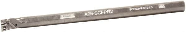 Sumitomo - 0.77" Min Bore Diam, 10" OAL, 5/8" Shank Diam, A-SCFP Indexable Boring Bar - CPMT 21.51 Insert, Screw Holding Method - Americas Industrial Supply