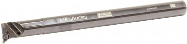 Sumitomo - 1.3" Min Bore Diam, 12" OAL, 1" Shank Diam, A-SDUC Indexable Boring Bar - DCMT 32.52 Insert, Screw Holding Method - Americas Industrial Supply