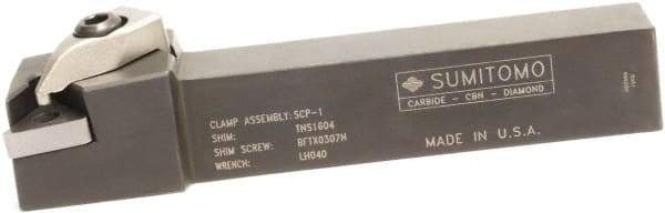 Sumitomo - DTGN, Right Hand Cut, -1° Lead Angle, 1" Shank Height x 1" Shank Width, Indexable Turning Toolholder - 6" OAL, TNMG 33 Insert Compatibility, Series Dual Clamp - Americas Industrial Supply