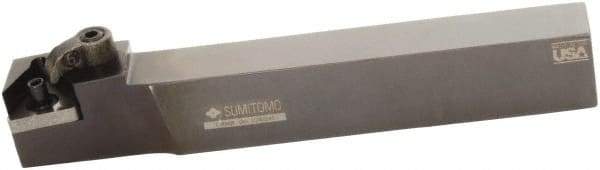 Sumitomo - MTAN, Right Hand Cut, 0° Lead Angle, 5/8" Shank Height x 5/8" Shank Width, Negative Rake Indexable Turning Toolholder - 4-1/2" OAL, TNMG 322 Insert Compatibility, Series Multi-Option - Americas Industrial Supply