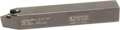 Sumitomo - SDPC, Neutral Cut, 27.5° Lead Angle, 3/8" Shank Height x 3/8" Shank Width, Neutral Rake Indexable Turning Toolholder - 4-1/2" OAL, DC.. 21.51 Insert Compatibility, Series Screw Lock - Americas Industrial Supply