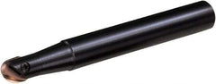 Sumitomo - 1/2" Cut Diam, 0.427" Max Depth of Cut, 5/8" Shank Diam, 4.428" OAL, Indexable Ball Nose End Mill - 2.5222" Head Length, Straight Shank, WBMF Toolholder, ZPGU2S Insert - Americas Industrial Supply