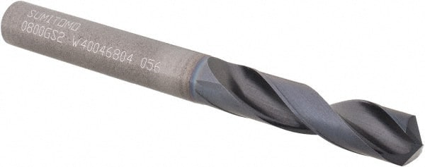 Sumitomo - 8mm 135° Solid Carbide Screw Machine Drill Bit - Americas Industrial Supply