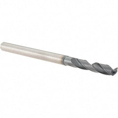 Sumitomo - 4.7mm 135° Solid Carbide Screw Machine Drill Bit - TiAlCr/TiSi Finish, 27.5mm Flute Length, 80mm OAL, Through Coolant - Americas Industrial Supply