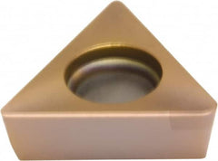 Sumitomo - NC-TPGA221 Grade BNC100 PCBN Turning Insert - TiCN Finish, 60° Triangle, 1/4" Inscr Circle, 1/8" Thick, 1/64" Corner Radius - Americas Industrial Supply