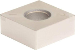 Sumitomo - 2NC-SNGA433 Grade BNC200 PCBN Turning Insert - TiN Finish, 90° Square, 1/2" Inscr Circle, 3/16" Thick, 3/64" Corner Radius - Americas Industrial Supply