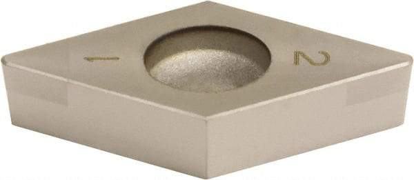 Sumitomo - 2NC-DCGA32.52 Grade BNC200 PCBN Turning Insert - TiN Finish, 55° Diamond, 3/8" Inscr Circle, 5/32" Thick, 1/32" Corner Radius - Americas Industrial Supply
