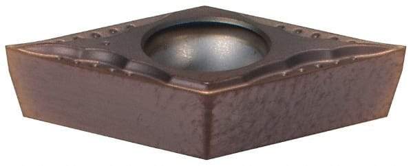 Sumitomo - DCGT32.50.5 ESI Grade AC530U Carbide Turning Insert - TiAlN/AlCrN Finish, 55° Diamond, 3/8" Inscr Circle, 5/32" Thick, 0.0078" Corner Radius - Americas Industrial Supply