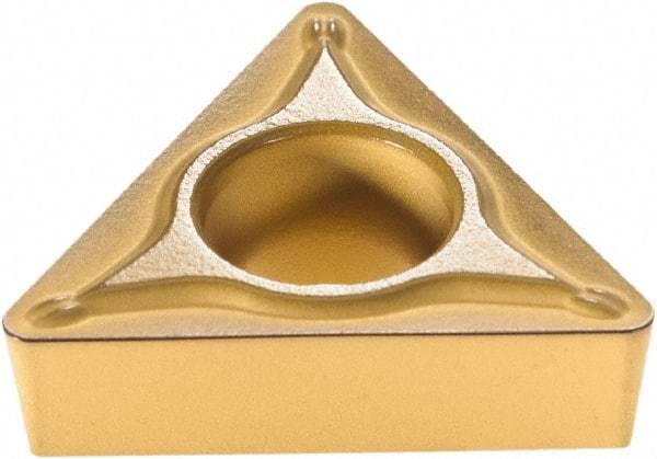 Sumitomo - TCMT32.52 ESU Grade AC820P Carbide Turning Insert - Al2O3 Finish, 60° Triangle, 3/8" Inscr Circle, 5/32" Thick, 1/32" Corner Radius - Americas Industrial Supply