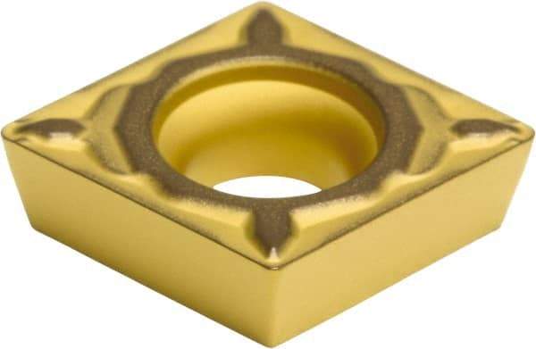 Sumitomo - CPMT321 ELU Grade AC630M Carbide Turning Insert - Al2O3 Finish, 80° Diamond, 3/8" Inscr Circle, 1/8" Thick, 1/64" Corner Radius - Americas Industrial Supply