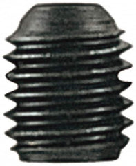 Value Collection - 7/16-14 UNC, 7/16" OAL, Cup Point Set Screw - Alloy Steel, 7/32" Key - Americas Industrial Supply