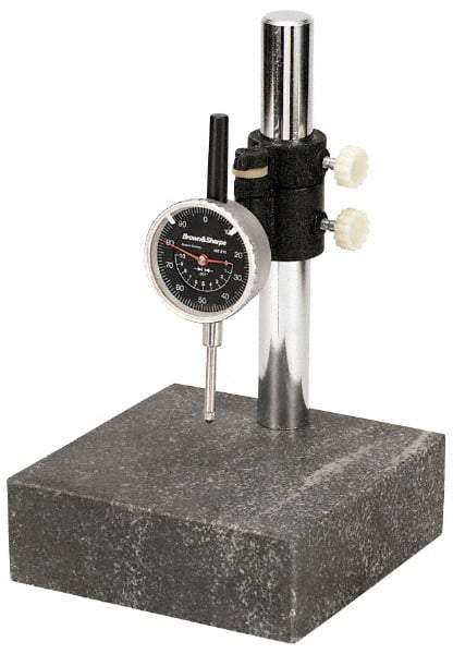 TESA Brown & Sharpe - Indicator and Base Kit - Include Black Face Indicator, Stand - Americas Industrial Supply