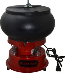 Burr King - 0.1 Cu Ft, 1/30 hp, Vibratory Tumbler - Flow Through Drain - Americas Industrial Supply