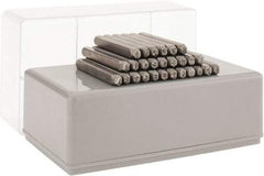 C.H. Hanson - 27 Piece, 1/8" Character Steel Stamp Set - Letters, Standard - Americas Industrial Supply