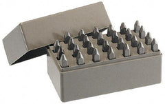 C.H. Hanson - 27 Piece, 1/16" Character Steel Stamp Set - Letters, Heavy Duty - Americas Industrial Supply