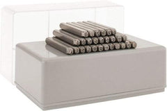 C.H. Hanson - 27 Piece, 3/32" Character Steel Stamp Set - Letters, Heavy Duty - Americas Industrial Supply