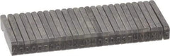 C.H. Hanson - 26 Piece, 1/16 Inch Character, Steel Type Set - 10 Character Capacity, A-Z Content - Americas Industrial Supply