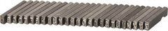 C.H. Hanson - 26 Piece, 1/8 Inch Character, Steel Type Set - 8 Character Capacity, A-Z Content - Americas Industrial Supply