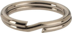 C.H. Hanson - 5/8" ID, 20mm OD, 2mm Thick, Split Ring - Carbon Spring Steel, Nickel Plated Finish - Americas Industrial Supply