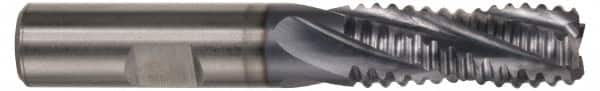 Hertel - 3/4" Diam, Coarse Pitch, 4" LOC, 4 Flute Cobalt Roughing Square End Mill - TiCN Finish, 6-1/4" OAL, 3/4" Shank Diam, Single End, 30° Helix - Americas Industrial Supply