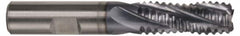 Hertel - 3/4" Diam, Coarse Pitch, 4" LOC, 4 Flute Cobalt Roughing Square End Mill - TiCN Finish, 6-1/4" OAL, 3/4" Shank Diam, Single End, 30° Helix - Americas Industrial Supply