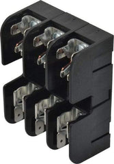 Ferraz Shawmut - 3 Pole, 10 to 14 AWG, 600 VAC/VDC, 30 Amp, DIN Rail Mount, Screw Mount Fuse Block - 13/32 Inch Diameter x 1-1/2 Inch Fuse Length, 3.04 Inch Long x 2.35 Inch Wide x 1.31 Inch High Block - Americas Industrial Supply