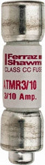 Ferraz Shawmut - 600 VAC/VDC, 0.3 Amp, Fast-Acting General Purpose Fuse - Clip Mount, 1-1/2" OAL, 100 at DC, 200 at AC kA Rating, 13/32" Diam - Americas Industrial Supply