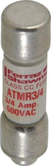 Ferraz Shawmut - 600 VAC/VDC, 0.75 Amp, Fast-Acting General Purpose Fuse - Clip Mount, 1-1/2" OAL, 100 at DC, 200 at AC kA Rating, 13/32" Diam - Americas Industrial Supply