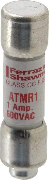 Ferraz Shawmut - 600 VAC/VDC, 1 Amp, Fast-Acting General Purpose Fuse - Clip Mount, 1-1/2" OAL, 100 at DC, 200 at AC kA Rating, 13/32" Diam - Americas Industrial Supply