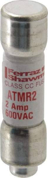 Ferraz Shawmut - 600 VAC/VDC, 2 Amp, Fast-Acting General Purpose Fuse - Clip Mount, 1-1/2" OAL, 100 at DC, 200 at AC kA Rating, 13/32" Diam - Americas Industrial Supply