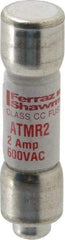 Ferraz Shawmut - 600 VAC/VDC, 2 Amp, Fast-Acting General Purpose Fuse - Clip Mount, 1-1/2" OAL, 100 at DC, 200 at AC kA Rating, 13/32" Diam - Americas Industrial Supply