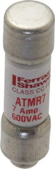 Ferraz Shawmut - 600 VAC/VDC, 7 Amp, Fast-Acting General Purpose Fuse - Clip Mount, 1-1/2" OAL, 100 at DC, 200 at AC kA Rating, 13/32" Diam - Americas Industrial Supply