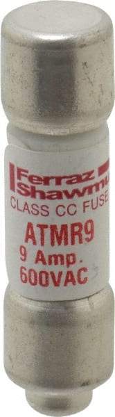 Ferraz Shawmut - 600 VAC/VDC, 9 Amp, Fast-Acting General Purpose Fuse - Clip Mount, 1-1/2" OAL, 100 at DC, 200 at AC kA Rating, 13/32" Diam - Americas Industrial Supply