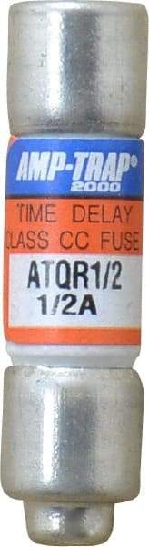 Ferraz Shawmut - 300 VDC, 600 VAC, 0.5 Amp, Time Delay General Purpose Fuse - Clip Mount, 1-1/2" OAL, 100 at DC, 200 at AC kA Rating, 13/32" Diam - Americas Industrial Supply