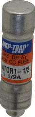 Ferraz Shawmut - 300 VDC, 600 VAC, 1.5 Amp, Time Delay General Purpose Fuse - Clip Mount, 1-1/2" OAL, 100 at DC, 200 at AC kA Rating, 13/32" Diam - Americas Industrial Supply