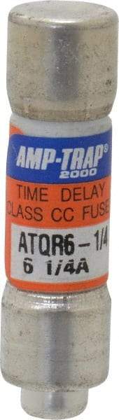 Ferraz Shawmut - 300 VDC, 600 VAC, 6.25 Amp, Time Delay General Purpose Fuse - Clip Mount, 1-1/2" OAL, 100 at DC, 200 at AC kA Rating, 13/32" Diam - Americas Industrial Supply