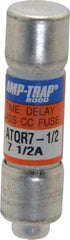 Ferraz Shawmut - 300 VDC, 600 VAC, 7.5 Amp, Time Delay General Purpose Fuse - Clip Mount, 1-1/2" OAL, 100 at DC, 200 at AC kA Rating, 13/32" Diam - Americas Industrial Supply