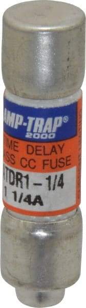 Ferraz Shawmut - 300 VDC, 600 VAC, 1.25 Amp, Time Delay General Purpose Fuse - Clip Mount, 1-1/2" OAL, 100 at DC, 200 at AC kA Rating, 13/32" Diam - Americas Industrial Supply