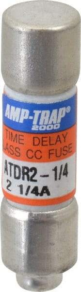 Ferraz Shawmut - 300 VDC, 600 VAC, 2.25 Amp, Time Delay General Purpose Fuse - Clip Mount, 1-1/2" OAL, 100 at DC, 200 at AC kA Rating, 13/32" Diam - Americas Industrial Supply