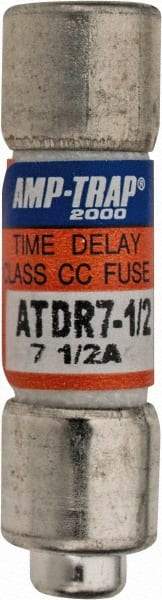 Ferraz Shawmut - 300 VDC, 600 VAC, 7.5 Amp, Time Delay General Purpose Fuse - Clip Mount, 1-1/2" OAL, 100 at DC, 200 at AC kA Rating, 13/32" Diam - Americas Industrial Supply