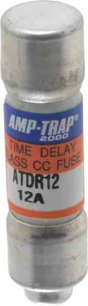 Ferraz Shawmut - 300 VDC, 600 VAC, 12 Amp, Time Delay General Purpose Fuse - Clip Mount, 1-1/2" OAL, 100 at DC, 200 at AC kA Rating, 13/32" Diam - Americas Industrial Supply