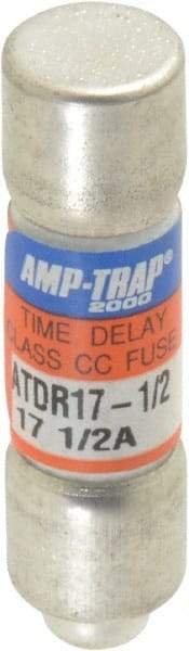 Ferraz Shawmut - 300 VDC, 600 VAC, 17.5 Amp, Time Delay General Purpose Fuse - Clip Mount, 1-1/2" OAL, 100 at DC, 200 at AC kA Rating, 13/32" Diam - Americas Industrial Supply