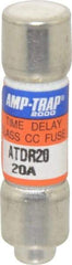 Ferraz Shawmut - 300 VDC, 600 VAC, 20 Amp, Time Delay General Purpose Fuse - Clip Mount, 1-1/2" OAL, 100 at DC, 200 at AC kA Rating, 13/32" Diam - Americas Industrial Supply