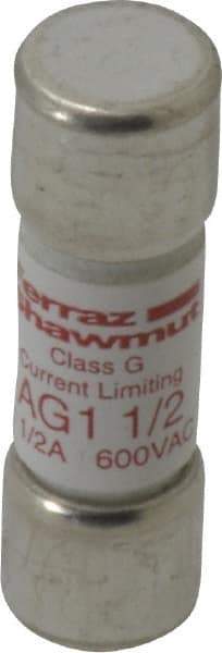 Ferraz Shawmut - 600 VAC, 1.5 Amp, Time Delay General Purpose Fuse - Clip Mount, 1-5/16" OAL, 100 at AC kA Rating, 13/32" Diam - Americas Industrial Supply