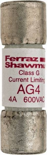 Ferraz Shawmut - 600 VAC, 4 Amp, Time Delay General Purpose Fuse - Clip Mount, 1-5/16" OAL, 100 at AC kA Rating, 13/32" Diam - Americas Industrial Supply