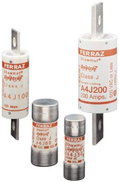 Ferraz Shawmut - 300 VDC, 600 VAC, 35 Amp, Fast-Acting General Purpose Fuse - Clip Mount, 2-3/8" OAL, 100 at DC, 200 at AC kA Rating, 1-1/16" Diam - Americas Industrial Supply