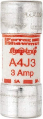 Ferraz Shawmut - 300 VDC, 600 VAC, 3 Amp, Fast-Acting General Purpose Fuse - Clip Mount, 2-1/4" OAL, 100 at DC, 200 at AC kA Rating, 13/16" Diam - Americas Industrial Supply